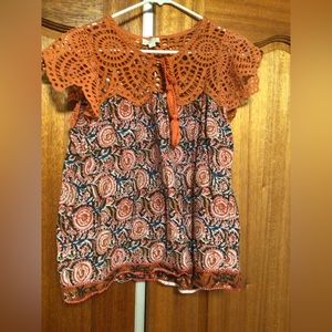 Floral beautiful summer blouse S